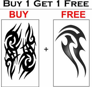 voorkoms Tribal Tattoo Waterproof Men and Women Family Temporary Body Tattoo