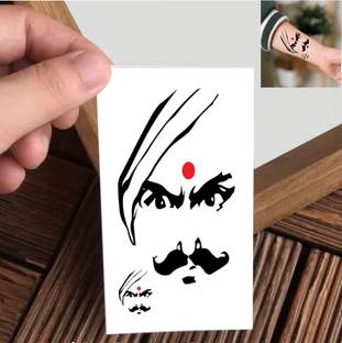 Vanvati Tamil Poet Bharathiyar Temporary Tattoo For Male ANd Female