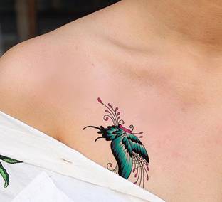 The Canvas Arts Temporary tattoo sticker men women boys girl waterproof flower star butterfly