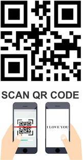 voorkoms QR Code Body Tattoo After Scan I Love You Waterproof Men and Women Temporary Body Tattoo