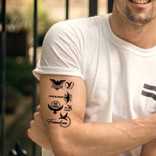 voorkoms Freedom Tattoo Waterproof For Men and Women Temporary Body Tattoo