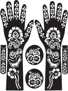Nazry MGEDGE Mehendi Stencil | Mehendi Sticker Design | Henna Sticker | Heena Stencil