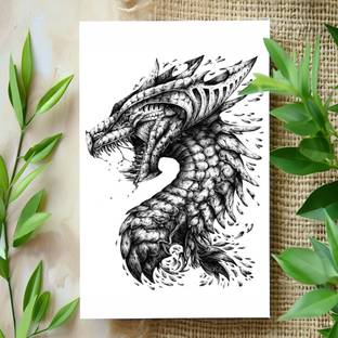 surmul Dragon Temporary Tattoo Fake Waterproof body Art