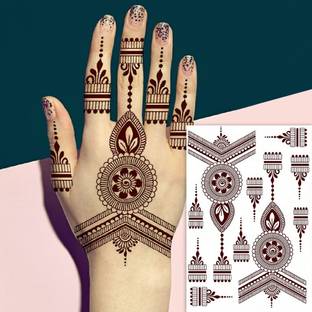 TATMODS Divine Mehendi Temporary Waterproof Tattoo For Women Girls