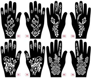 APCUTE Mehndi stencils for hands bridal reusable