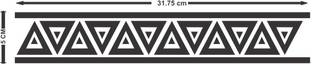 surmul Triangle Shape Tribal Design Hand Band Temporary Tattoo Sticker