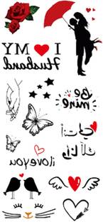 The Canvas Arts Dark Desire temporary tattoo sticker waterproof girls women flower butterfly