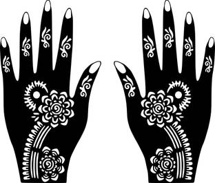 voorkoms Simple Circular Flower Mehndi Design Easy to Apply & Perfect for All Occasions
