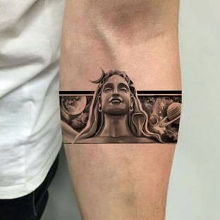 TATMODS Lord Shiv Hand Band Wrist Temporary Tattoo Waterproof Tattoo For Men and Woman