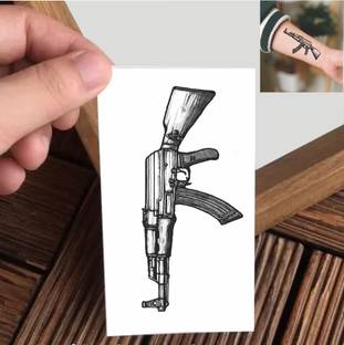 Vanvati Toy AK-47 Gun Temporary Tattoo