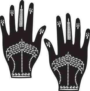 akkad HEENA MEHANDI TATTOO STENCIL STICKER DESIGN