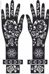 akkad Heena Mehndi Sticker for Hands & Feet – Reusable Henna Design Stencils for Women