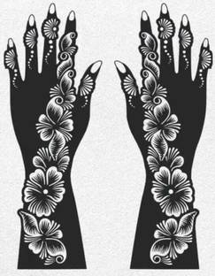 CHIC COPER Mehndi Tattoo Sticker � Waterproof & Long-Lasting Heena Design for Hands & Feet