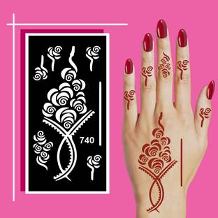voorkoms Mehndi Sticker Kit with Fine Line and Thick Pattern Combination