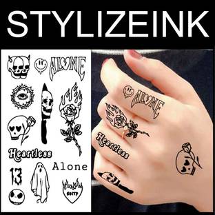 stylizeink Large Temporary Tattoo Waterproof, Realistic Look, No Adhesive, No Reflection