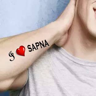 voorkoms Love Name Girlfriend & Boyfriend Tattoo Waterproof Temporary Body Tattoo