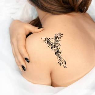 TATMODS Beautiful Fonix Black Temporary Tattoo Waterproof Tattoo For Men and Woman