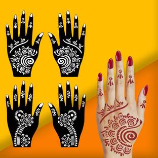 surmul Easy to Apply Combo Mehndi Designs for Elegant Hand Decoration Pack Of 2