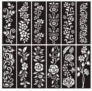 SADIKSHA Mehendi stencil bridal Design Sticker Rajasthani Mehndi Henna for hands Model