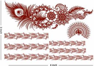 Temporary Tattoowala Mehndi Design Tattoo For Male And Female Waterproof Fake