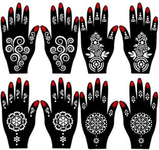 CHIC COPER Festival Mehndi Sticker Sheets | Temporary Heena Tattoos for Hands