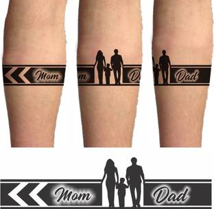 voorkoms MOM DAD HAND TRIBAL TATTOO TWO DESIGN IN COMBO