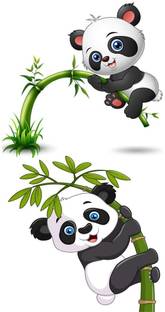 Vanvati Smile Baby Panda with Tree Temporary Tattoo For Male Amnd Female
