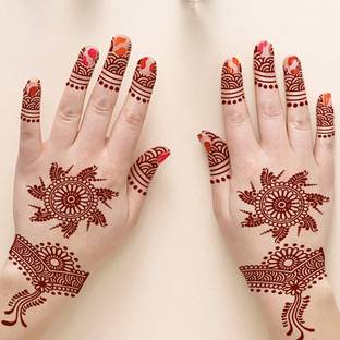 voorkoms Full Hand Mehndi Mandala Tattoo Temporary Body Tattoo Waterproof For Women