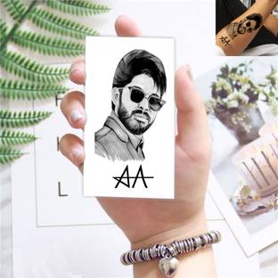 Temporary Tattoowala South Actor Allu Arjun Tattoo For Male And Female Waterproof