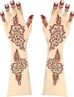 careone gallery Arabic Mehandi Design For Both Hands With Red Color Instant Henna Cone 1 Piece