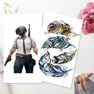 Vanvati Puge Man And Wings Temporary Tattoo Sticker