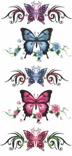 The Canvas Arts Temporary tattoo sticker men women boys girl waterproof flower star butterfly