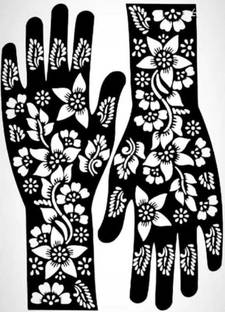 CHIC COPER Waterproof Temporary Mehndi Tattoo Stickers for Girls � Traditional Heena Look