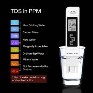 Labnox TDS EC Meter|pH Orp bottle | Water Testing Kit|Digital TDS EC Temperature Meter Digital TDS Meter