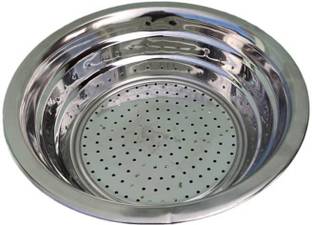 Lalit Stainless Steel Rice Colander Fruits Vegetable Strainer, Steel Channi Tea Strainer
