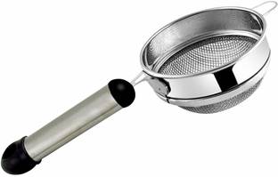 PRABHA Stainless Steel Straining with Modern Design and Heavy Material Tea Strainer
