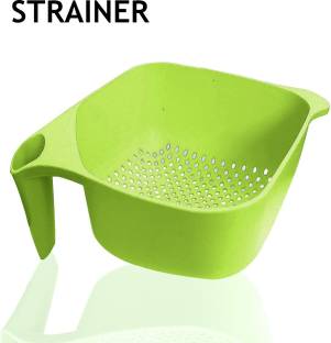 TRUE INDIAN Drainer Fruits Washing Bowl Fruit Rinse Bowl Collapsible Colander Tea Strainer