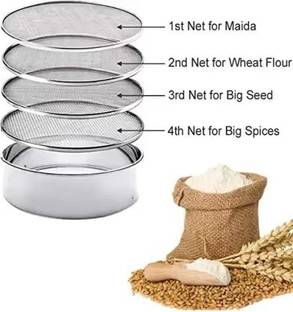 दिवेत Stainless Steel Maida Chalni/Atta Chalni चाय की चलनी