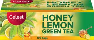 Celest Honey Lemon Green, 100 Tea Bags | Green Tea | Honey Lemon Green Tea | Green Tea Bags Box