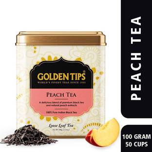 Golden Tips Loose-Leaf Healthy And Natural Peach Black Tea Tin