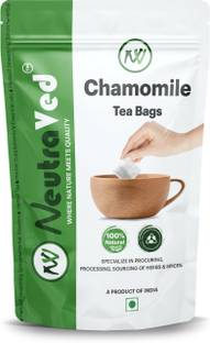 NeutraVed Chamomile Flowers Tea For Stress Relief Chamomile Herbal Tea Bags Pouch