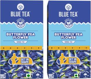 BLUE TEA Butterfly Pea Flower Tea - 50 Tea Bags | Weight Management | Caffeine Free, Herbal Tea Box