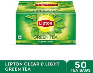 Lipton Clear & Light Green Tea Bags 50 pcs Lemon Green Tea Bags Box