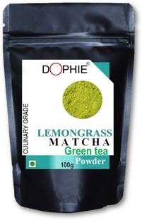 dophie Lemon grass Matcha Green Tea Powder 100g [PACK-1]Culinary Grade – Magical taste of Lemon grass , Excellent for Weight Loss - More Antioxidants than Green Tea Bags Lemon Grass Matcha Tea Pouch