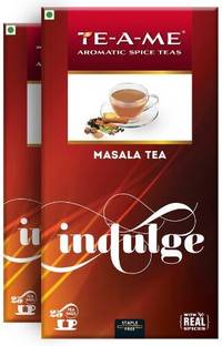 TE-A-ME Masala Pack of 2 (2 X 25 = 50 Tea Bags) Spices Black Tea Bags Box