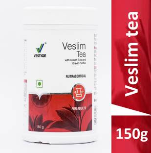 Vestige Veslim Tea (green tea and green coffee) Garcinia Tea Glass Bottle