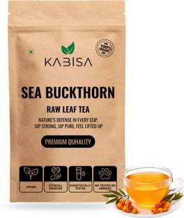 Kabisa Himalayan Sea Buckthorn Tea Leaves | 100% Natural, Detox Tea | Immunity Booster Citrus, Herbs Herbal Infusion Tea Pouch