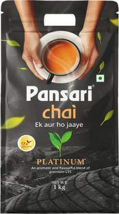 Pansari Platinum Tea / Chai Blend of CTC with 17% Long Leaves Tea Pouch