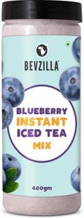 Bevzilla Blueberry Instant Iced Tea Mix| 400gms| Instant Mix| Blueberry Flavour Blueberry Iced Tea Plastic Bottle