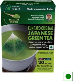 Kunitaro Original Japanese Green Tea Unflavoured Green Tea Bags Box